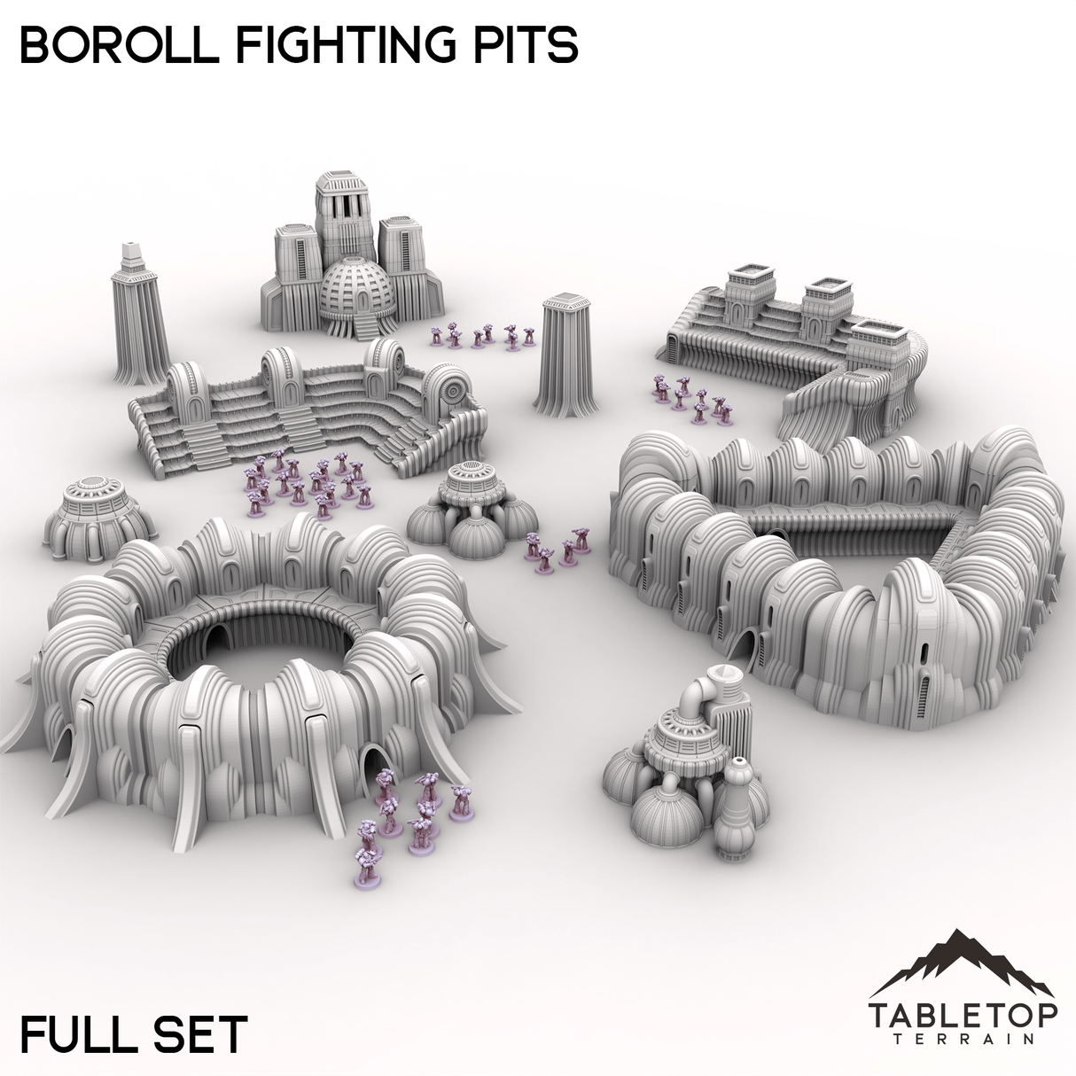 Tabletop Terrain Terrain Full Set / 28/32mm Boroll Fighting Pits