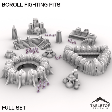 Tabletop Terrain Terrain Full Set / 28/32mm Boroll Fighting Pits