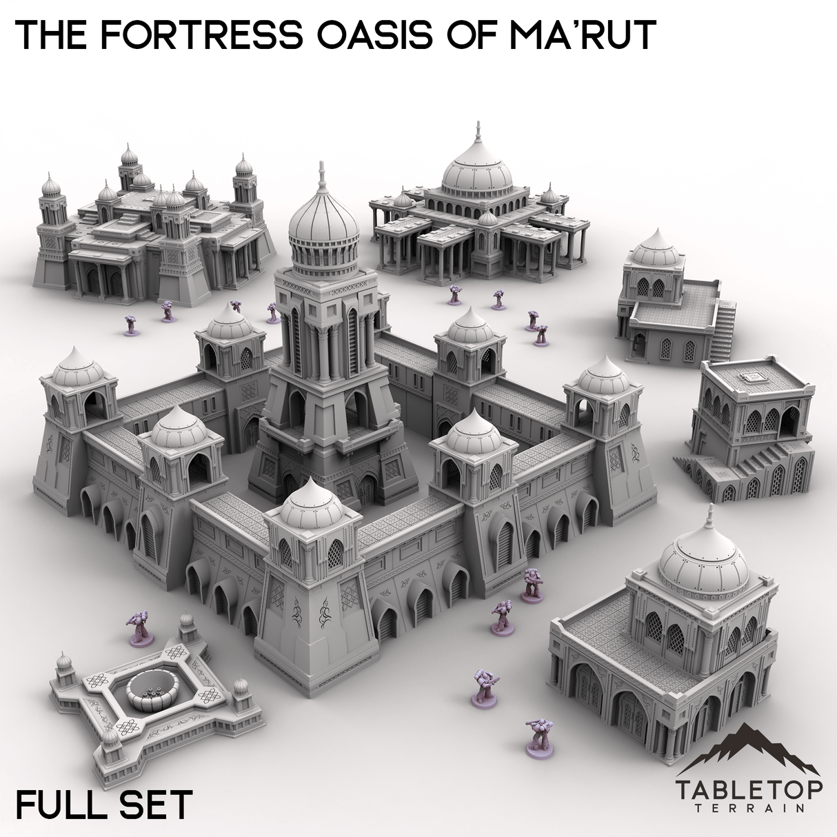 Tabletop Terrain Terrain Full Set / 28/32mm The Fortress Oasis of Ma'rut