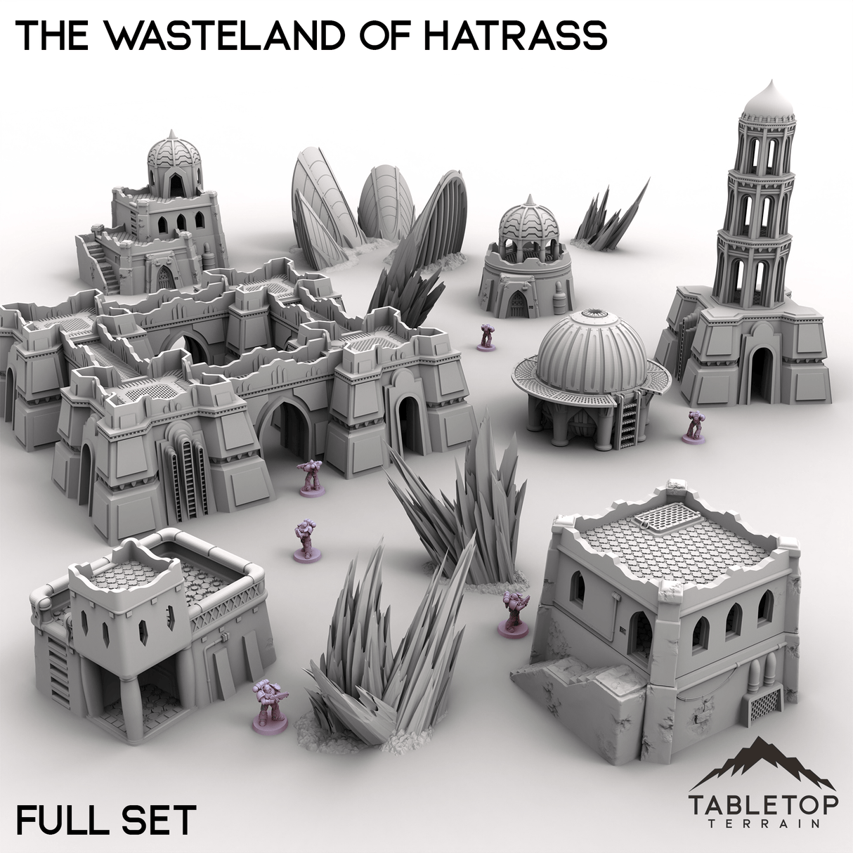 Tabletop Terrain Terrain Full Set / 28/32mm The Wasteland of Hatrass