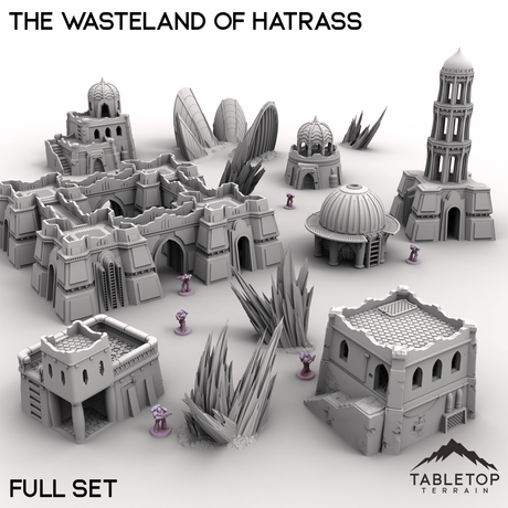 Tabletop Terrain Terrain Full Set / 28/32mm The Wasteland of Hatrass