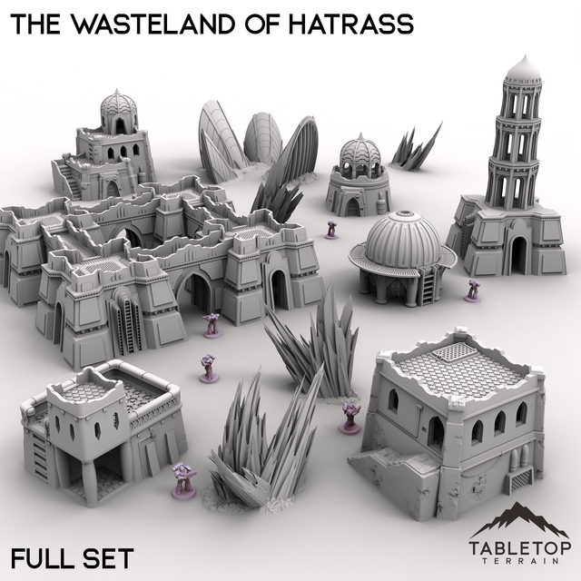 Tabletop Terrain Terrain Full Set / 28/32mm The Wasteland of Hatrass