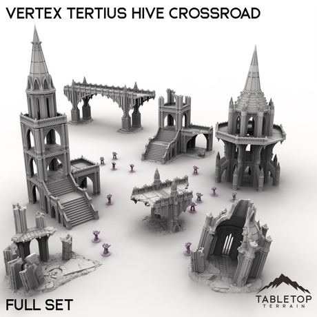 Tabletop Terrain Terrain Full Set / 28/32mm Vertex Tertius Hive Crossroad