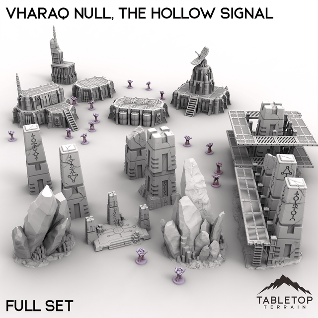 Tabletop Terrain Terrain Full Set / 28/32mm Vharaq Null, The Hollow Signal