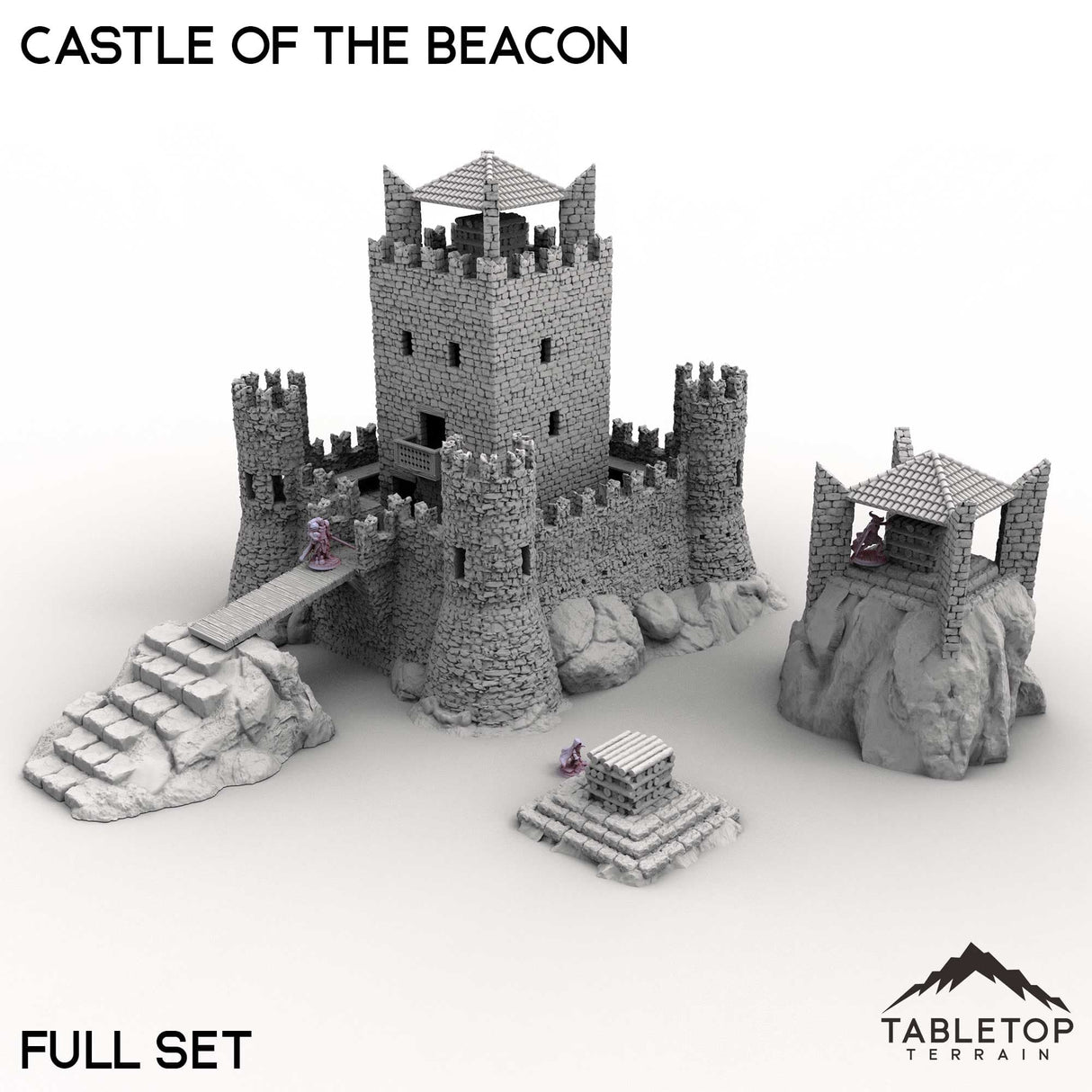 Tabletop Terrain Terrain Full Set / 32mm Castle of the Beacon