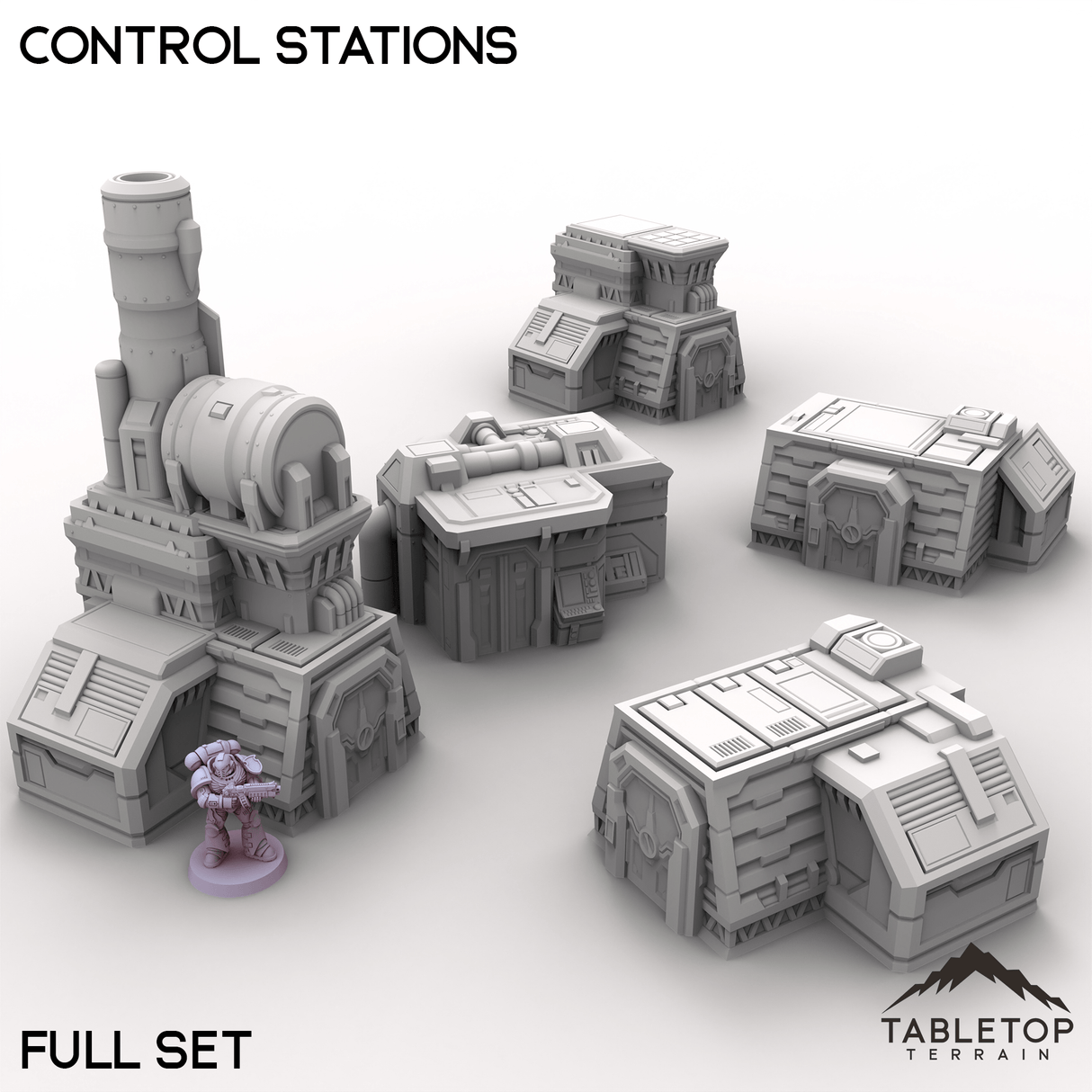 Tabletop Terrain Terrain Full Set / 32mm Control Stations