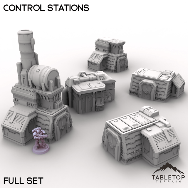 Tabletop Terrain Terrain Full Set / 32mm Control Stations
