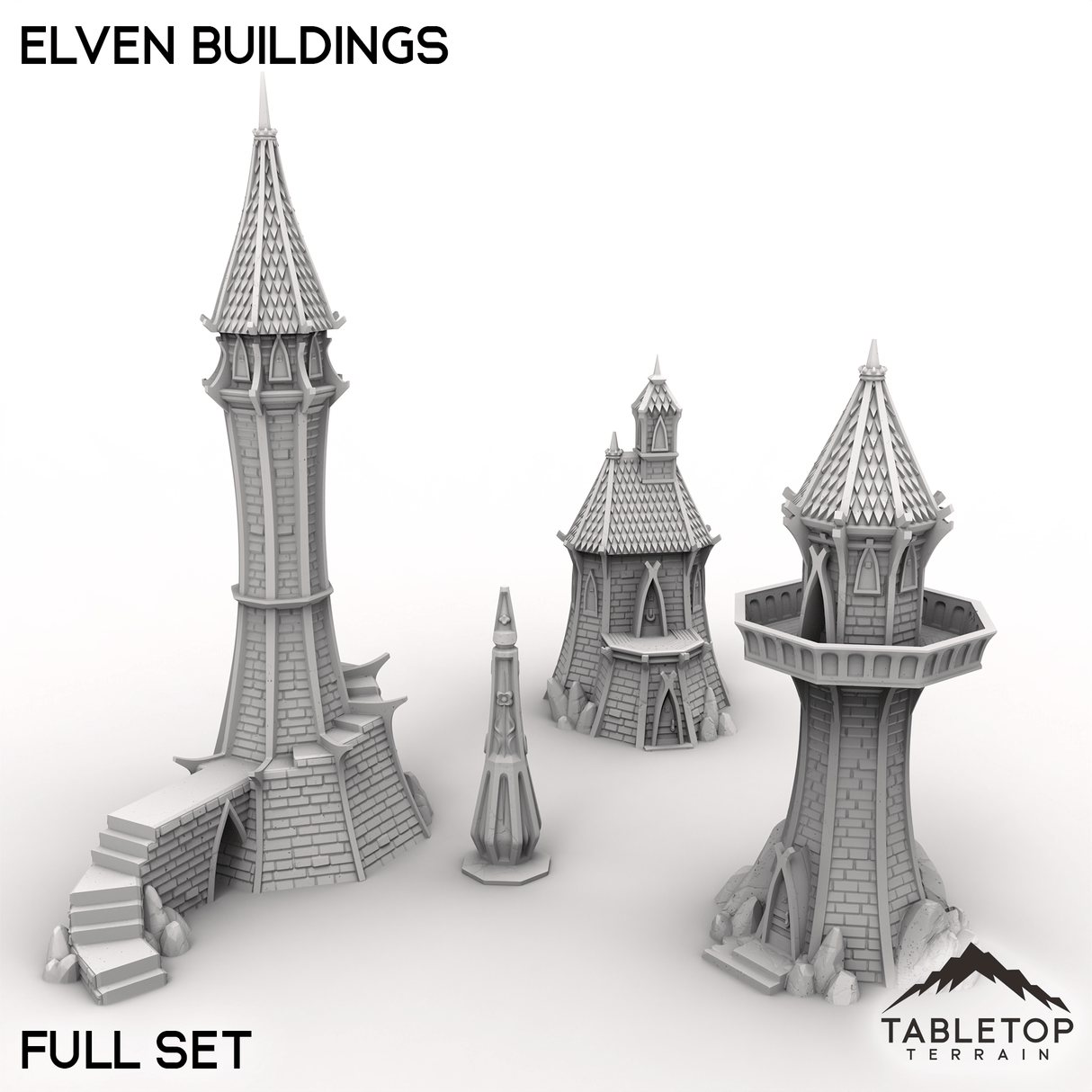 Tabletop Terrain Terrain Full Set / 32mm Elven Buildings