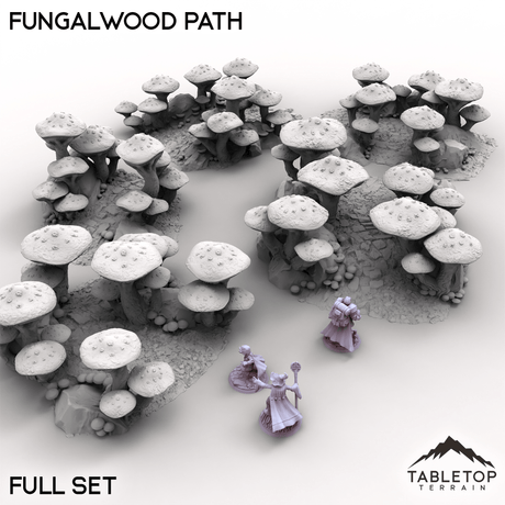 Tabletop Terrain Terrain Full Set / 32mm Fungalwood Path