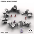 Tabletop Terrain Terrain Full Set / 32mm Fungalwood Ruins