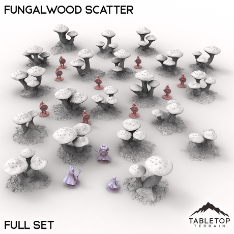 Tabletop Terrain Terrain Full Set / 32mm Fungalwood Scatter