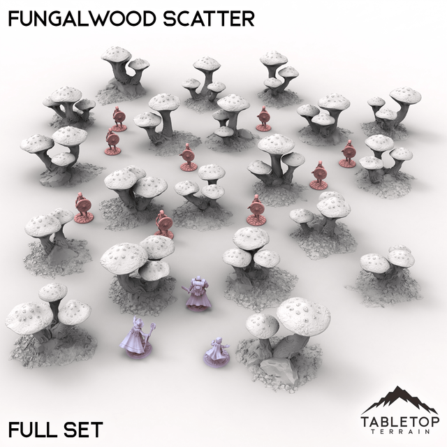 Tabletop Terrain Terrain Full Set / 32mm Fungalwood Scatter