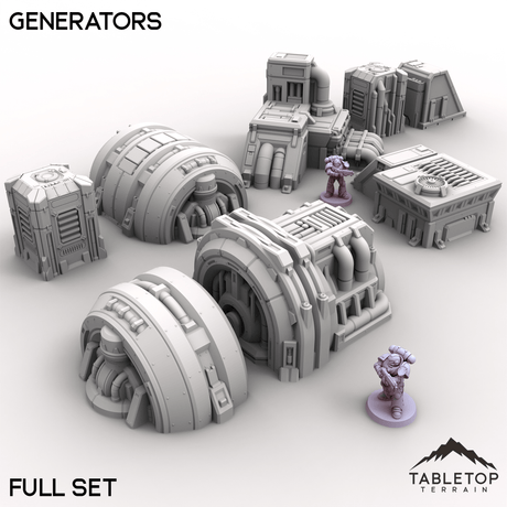 Tabletop Terrain Terrain Full Set / 32mm Generators