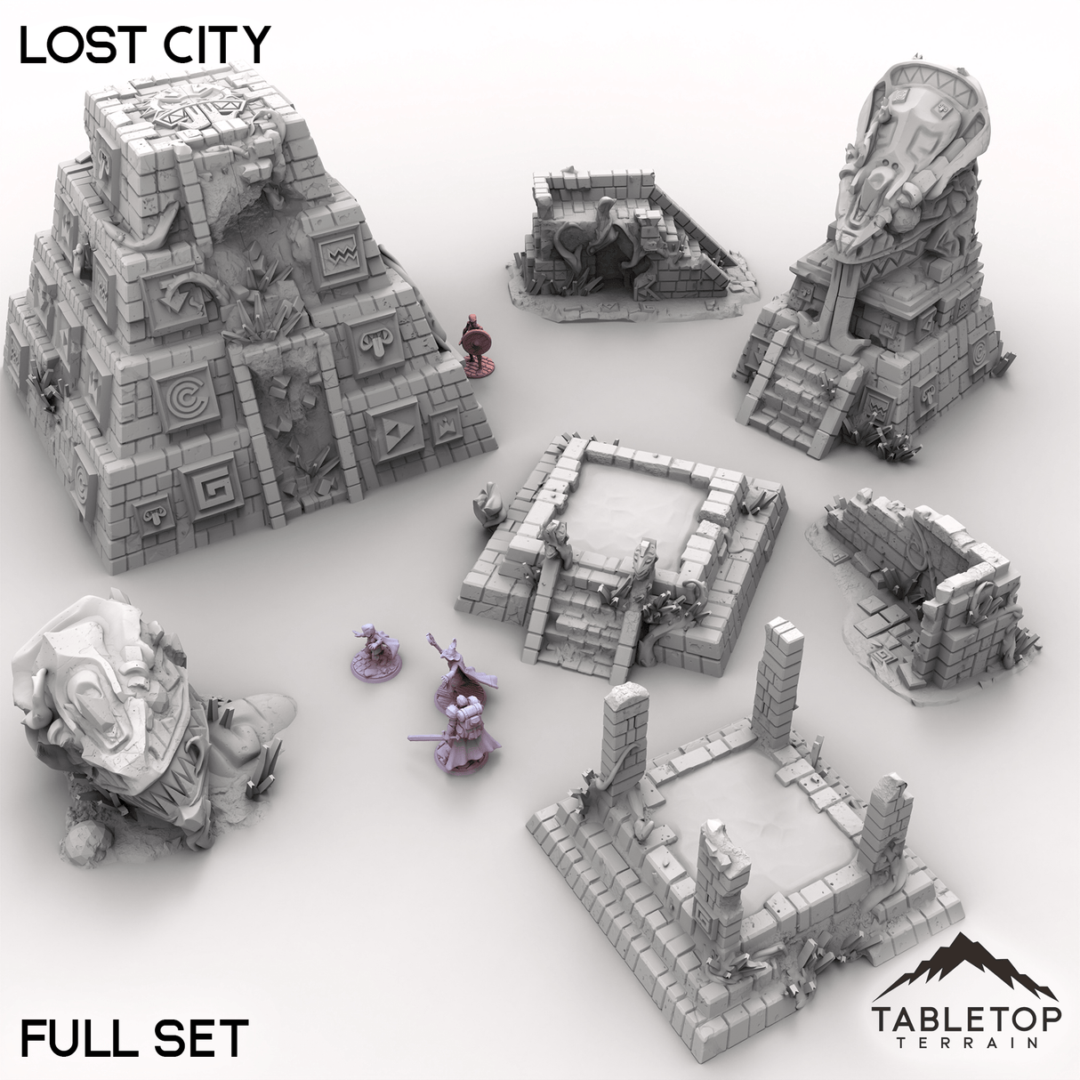 Tabletop Terrain Terrain Full Set / 32mm Lost City