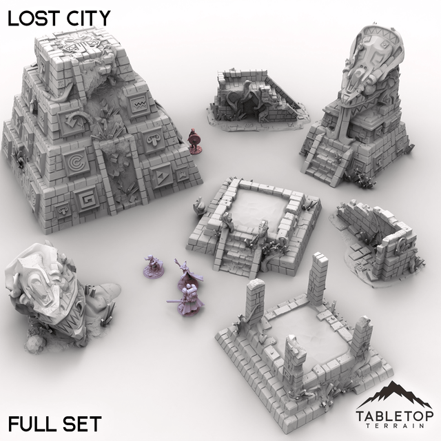 Tabletop Terrain Terrain Full Set / 32mm Lost City