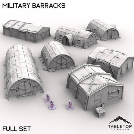 Tabletop Terrain Terrain Full Set / 32mm Military Barracks