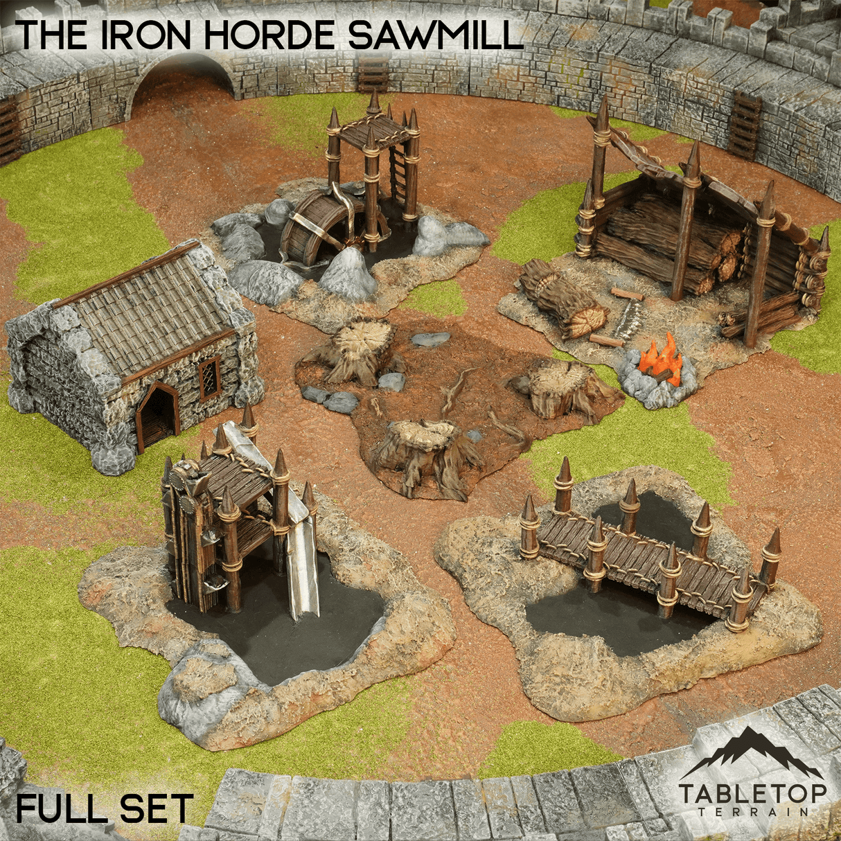 Tabletop Terrain Terrain Full Set / 32mm The Iron Horde Sawmill