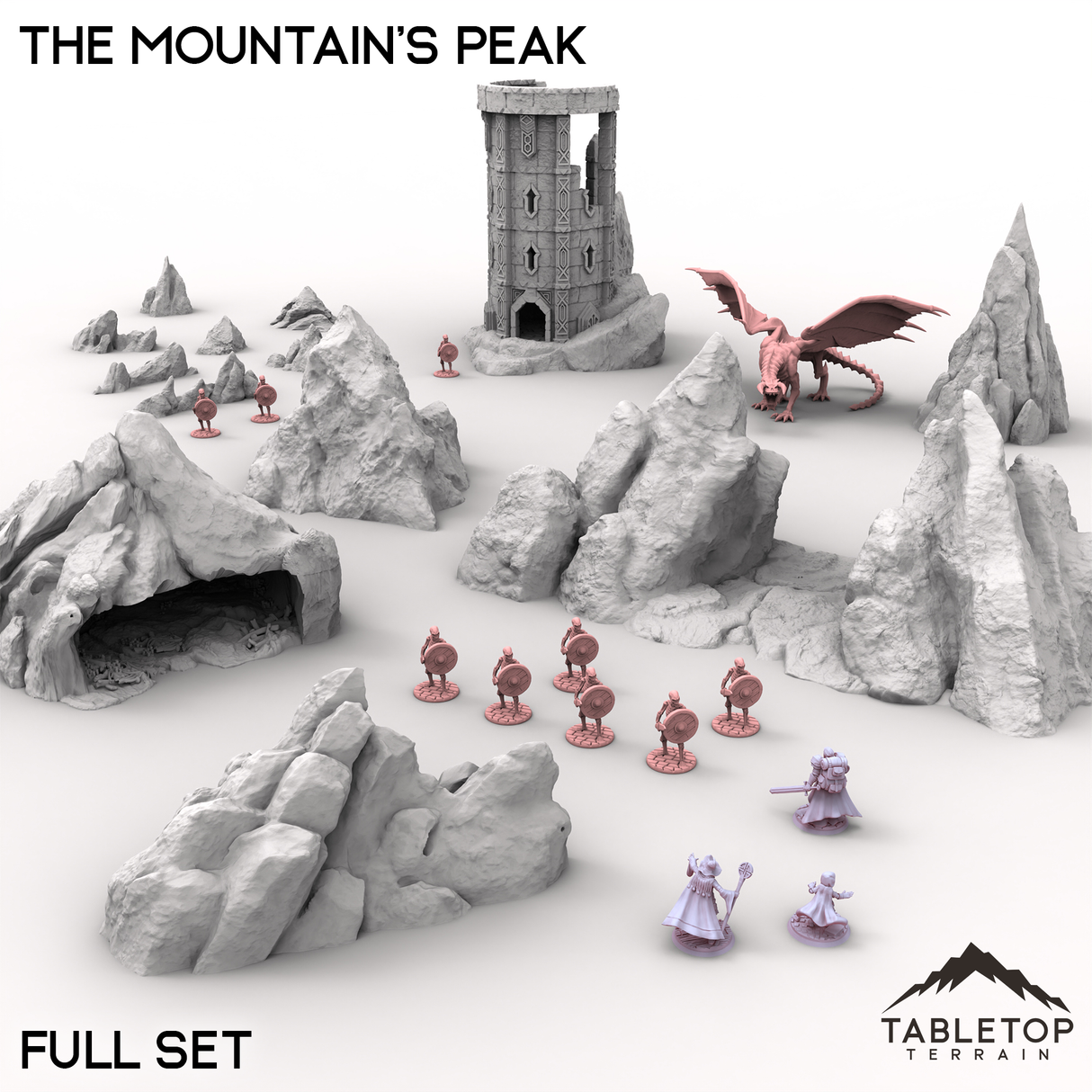 Tabletop Terrain Terrain Full Set / 32mm The Mountain's Peak