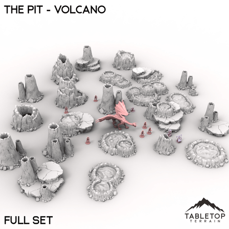 Tabletop Terrain Terrain Full Set / 32mm The Pit - Volcano