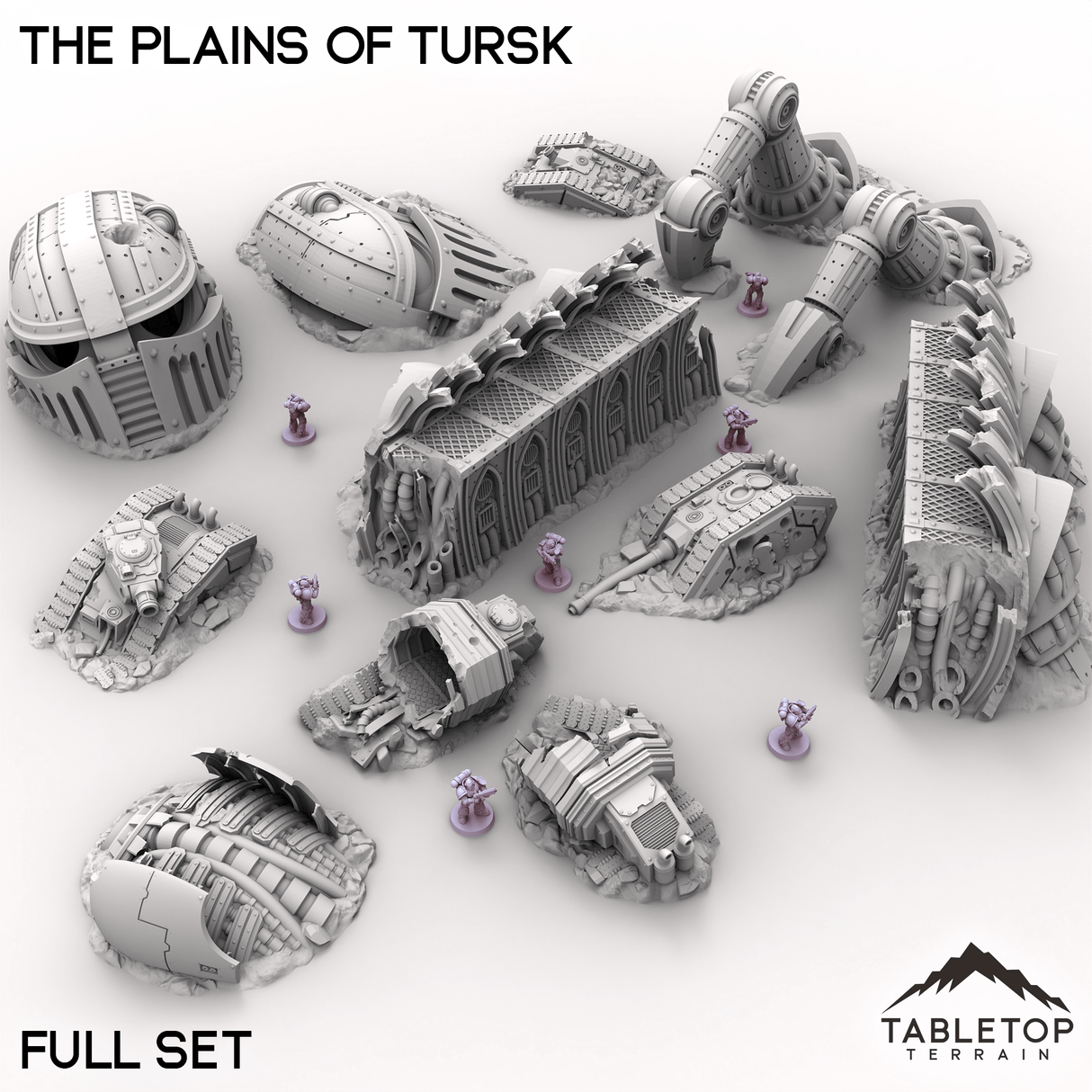 Tabletop Terrain Terrain Full Set / 32mm The Plains of Tursk