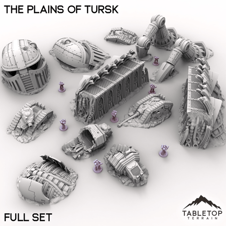 Tabletop Terrain Terrain Full Set / 32mm The Plains of Tursk