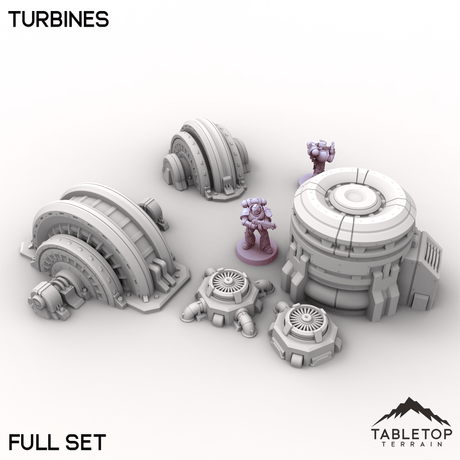Tabletop Terrain Terrain Full Set / 32mm Turbines