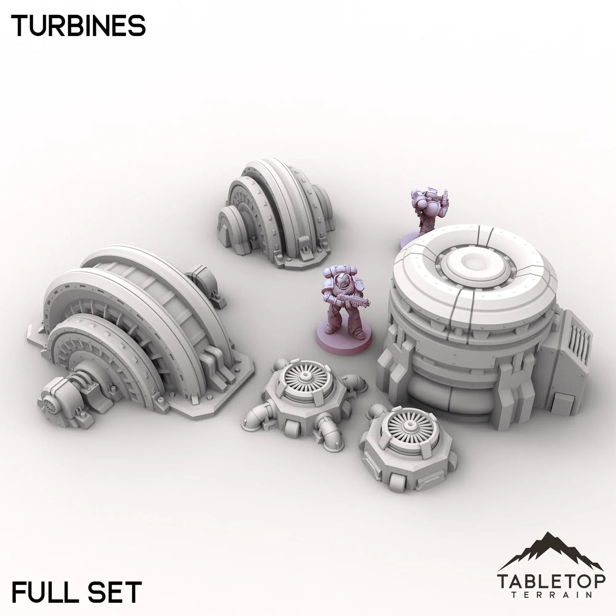 Tabletop Terrain Terrain Full Set / 32mm Turbines