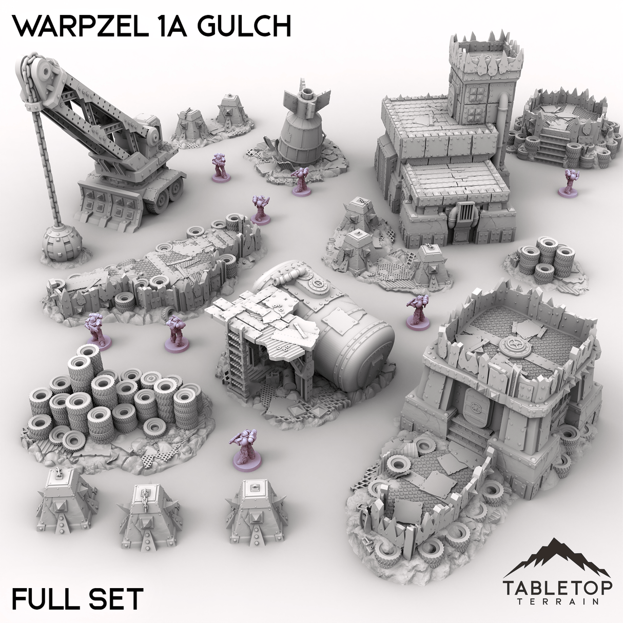 Tabletop Terrain Terrain Full Set / 32mm Warpzel 1A Gulch