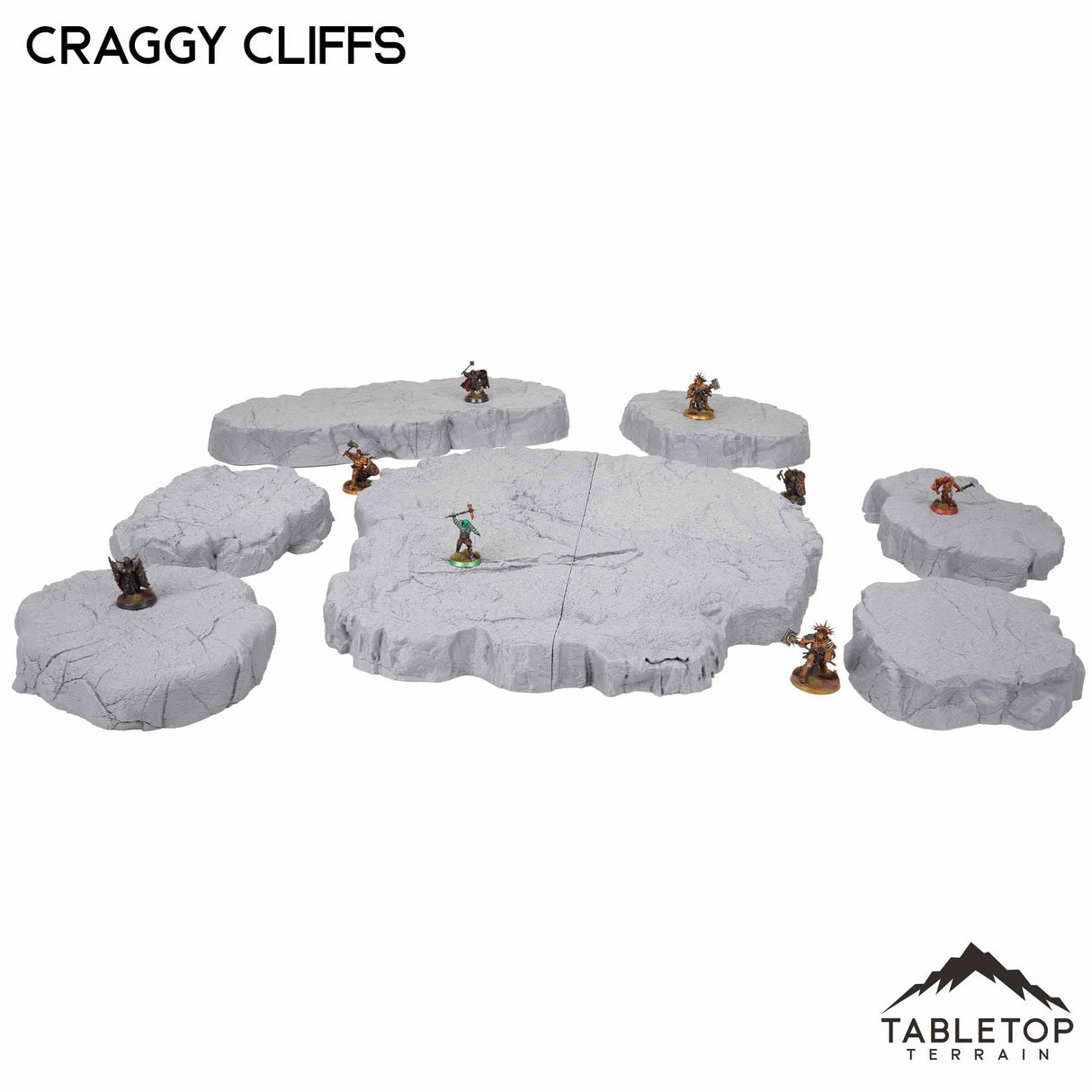 Tabletop Terrain Terrain Full Set Craggy Cliffs Wargaming Hills