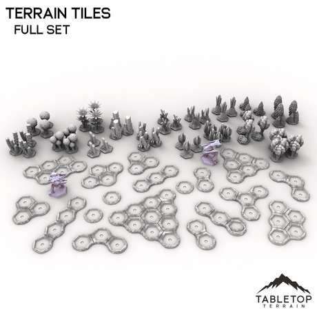 Tabletop Terrain Terrain Full Set HEXTECH Terrain Tiles - 6mm