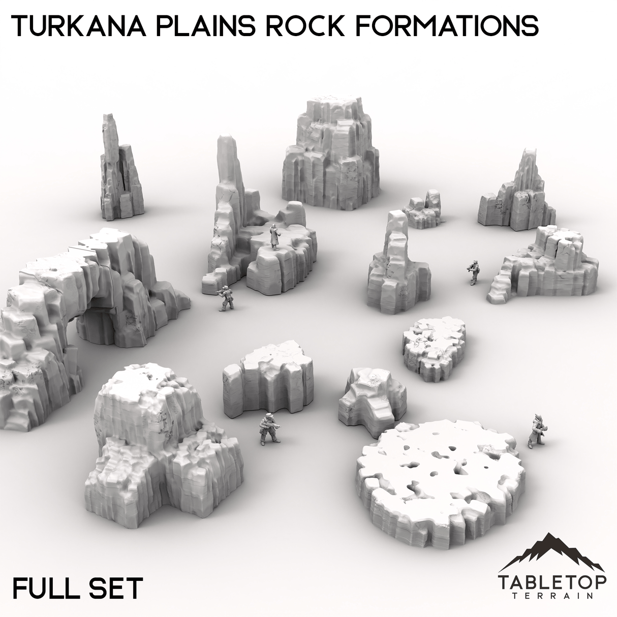 Tabletop Terrain Terrain Full Set Turkana Plains Rock Formations