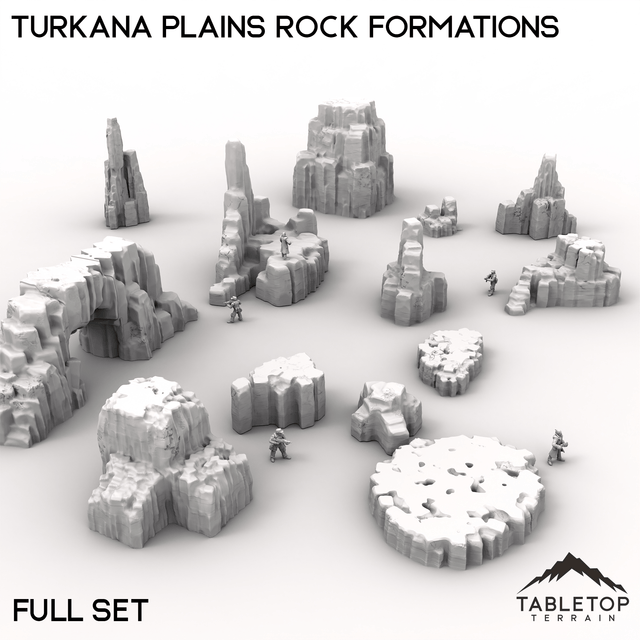 Tabletop Terrain Terrain Full Set Turkana Plains Rock Formations