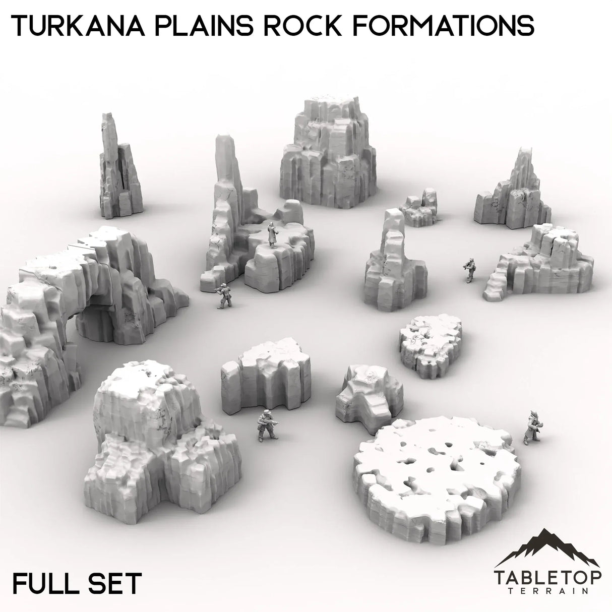Tabletop Terrain Terrain Full Set Turkana Plains Rock Formations