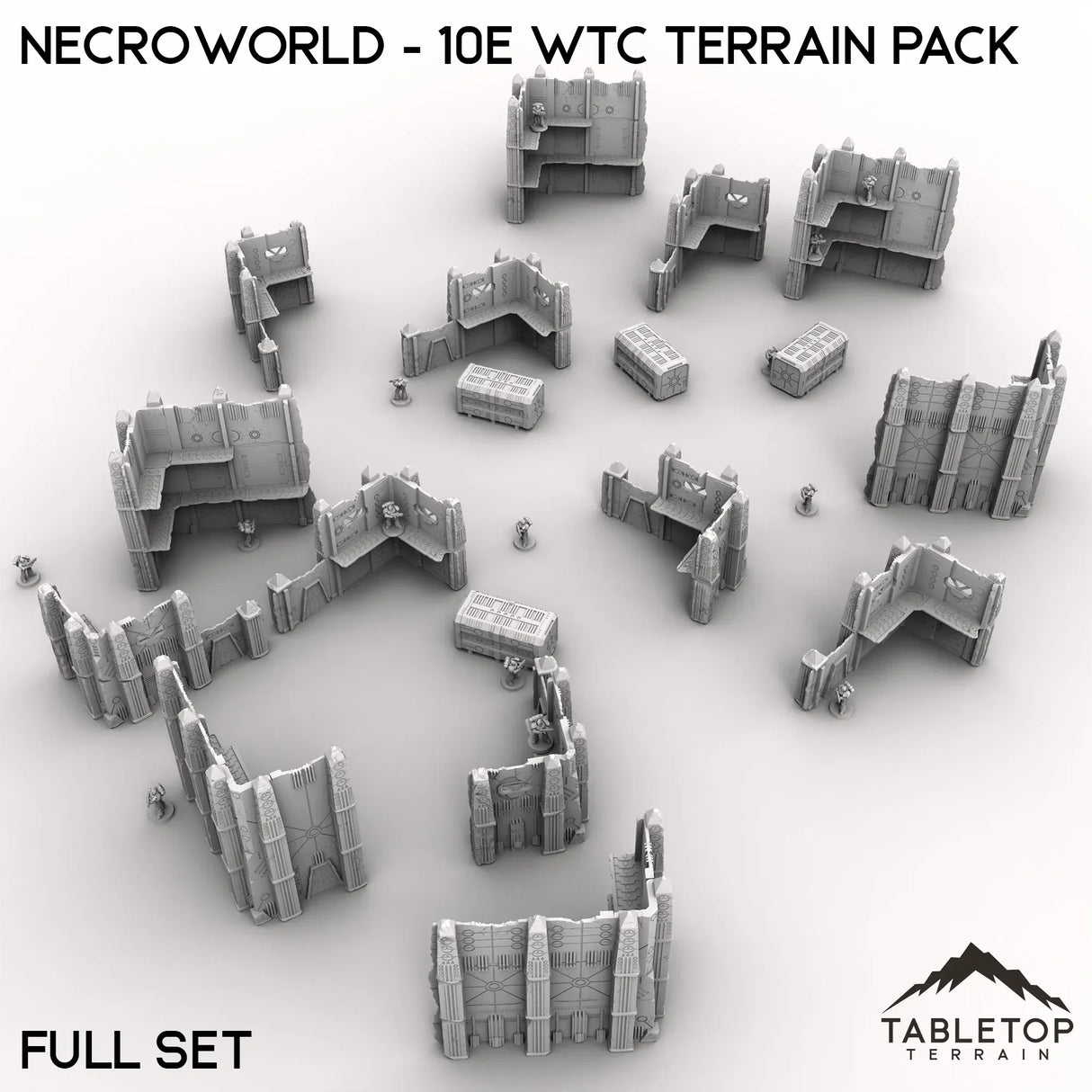 Tabletop Terrain Terrain Full Tournament Set NecroWorld - WTC compatible Terrain Pack