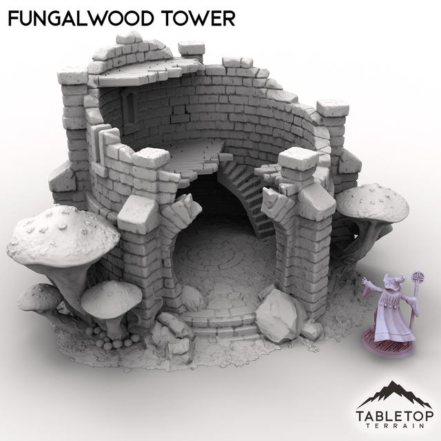 Tabletop Terrain Terrain Fungalwood Tower