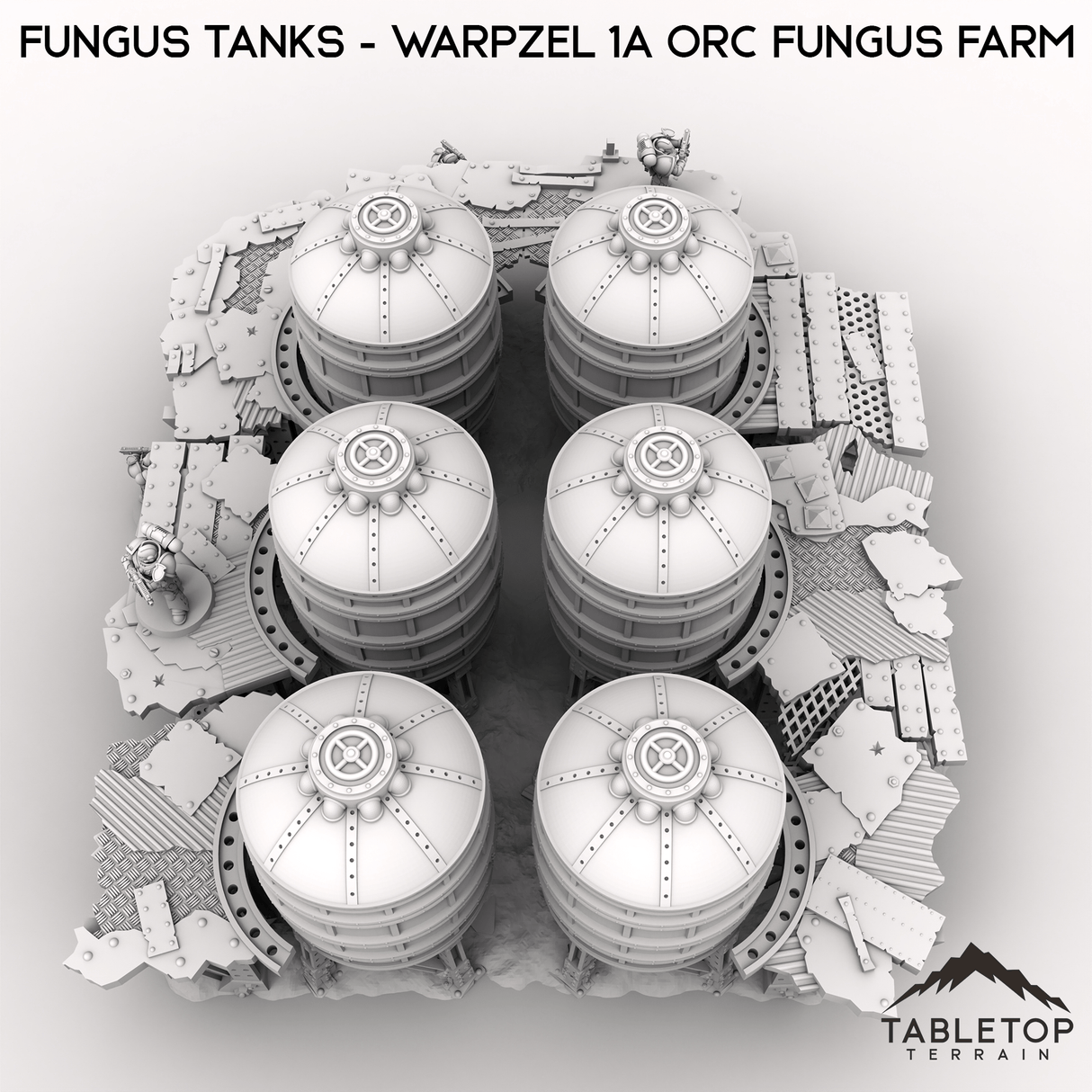 Tabletop Terrain Terrain Fungus Tanks - Warpzel 1A Orc Fungus Farm