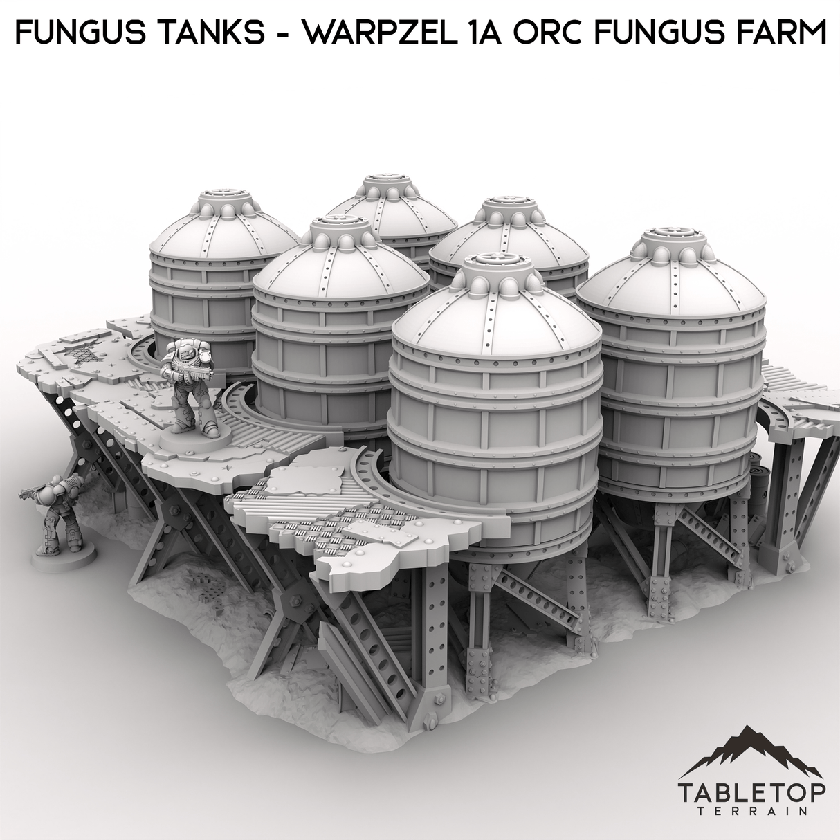 Tabletop Terrain Terrain Fungus Tanks - Warpzel 1A Orc Fungus Farm