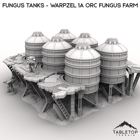 Tabletop Terrain Terrain Fungus Tanks - Warpzel 1A Orc Fungus Farm