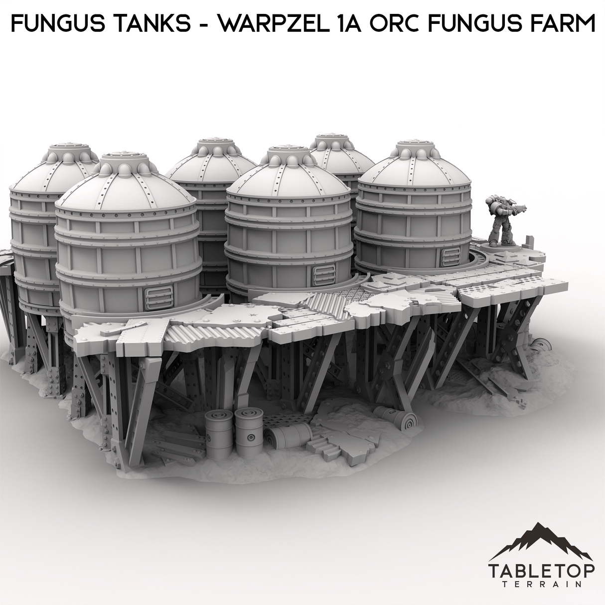 Tabletop Terrain Terrain Fungus Tanks - Warpzel 1A Orc Fungus Farm