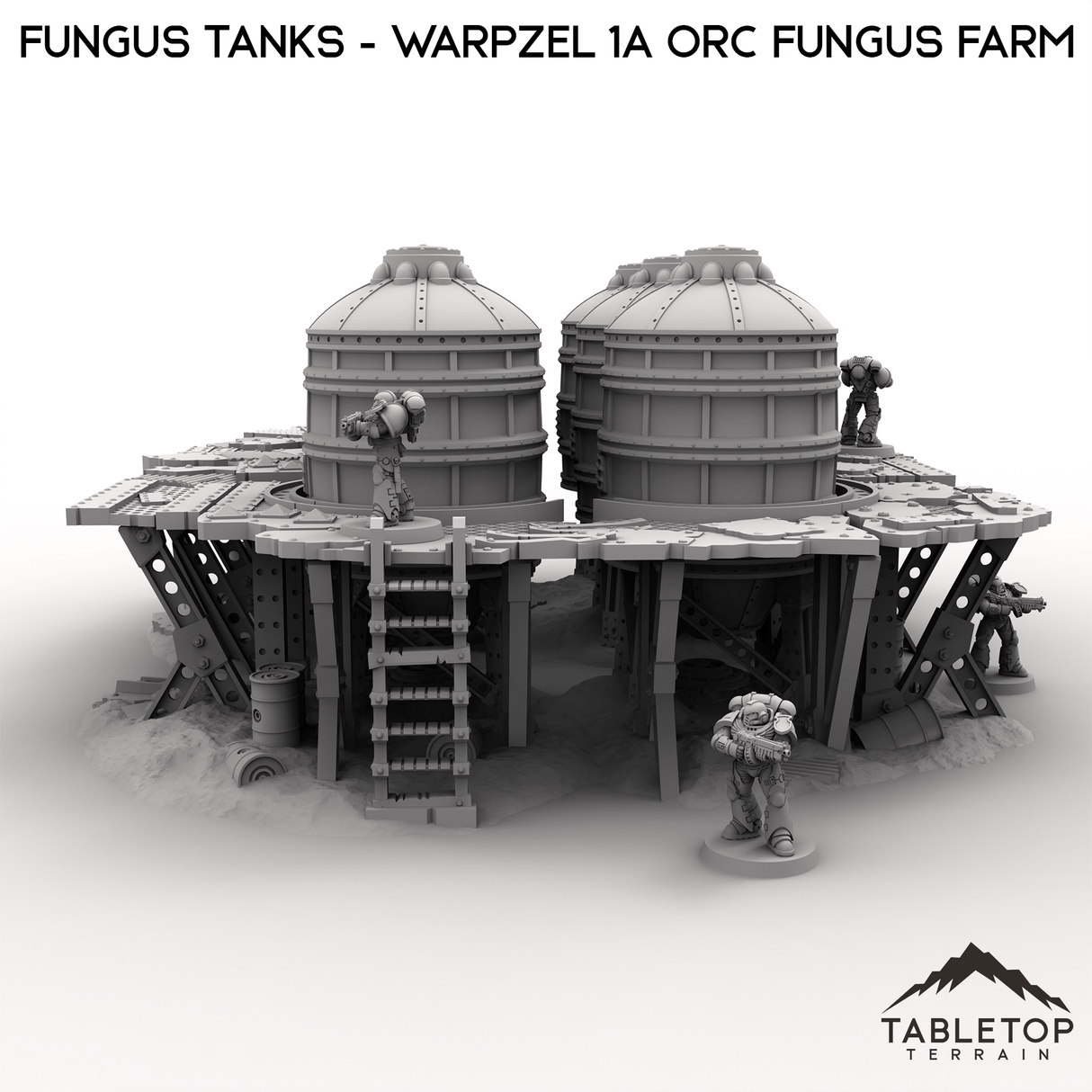 Tabletop Terrain Terrain Fungus Tanks - Warpzel 1A Orc Fungus Farm