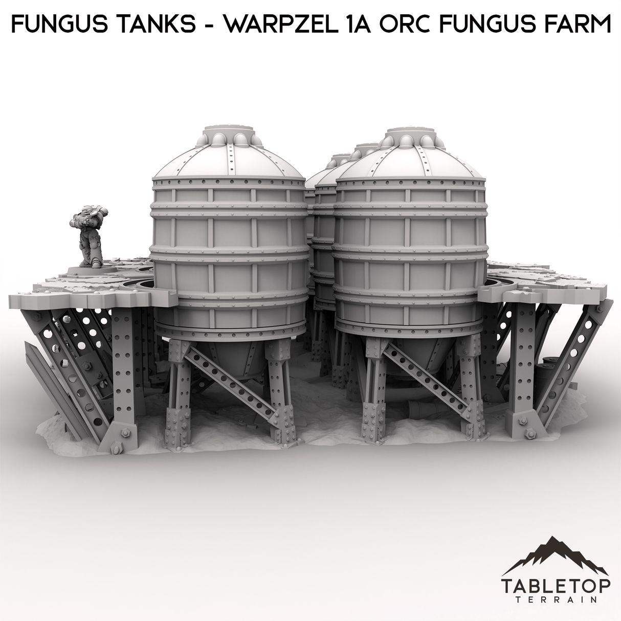 Tabletop Terrain Terrain Fungus Tanks - Warpzel 1A Orc Fungus Farm