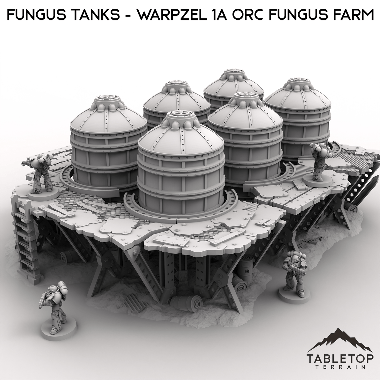 Tabletop Terrain Terrain Fungus Tanks - Warpzel 1A Orc Fungus Farm