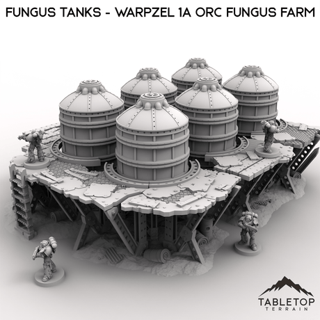 Tabletop Terrain Terrain Fungus Tanks - Warpzel 1A Orc Fungus Farm