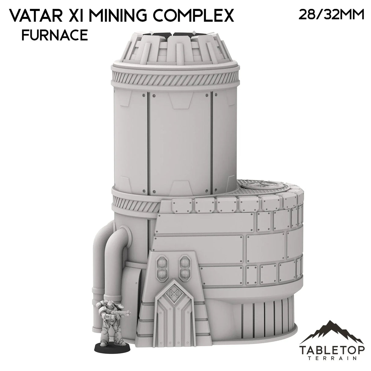 Tabletop Terrain Terrain Furnace / 28/32mm Vatar XI Mining Complex - Space Dwarf Terrain