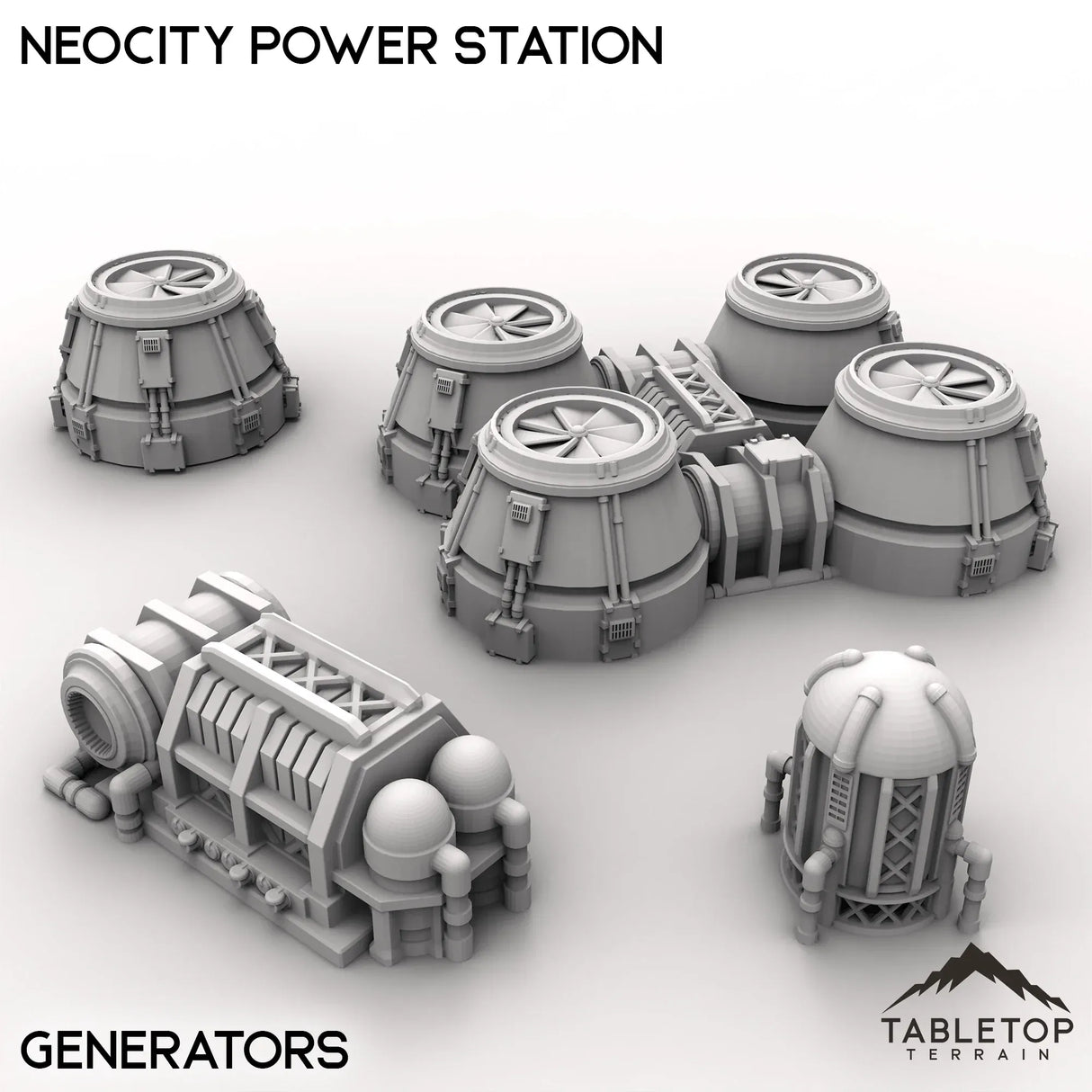 Tabletop Terrain Terrain Generators / 32mm NeoCity Power Station