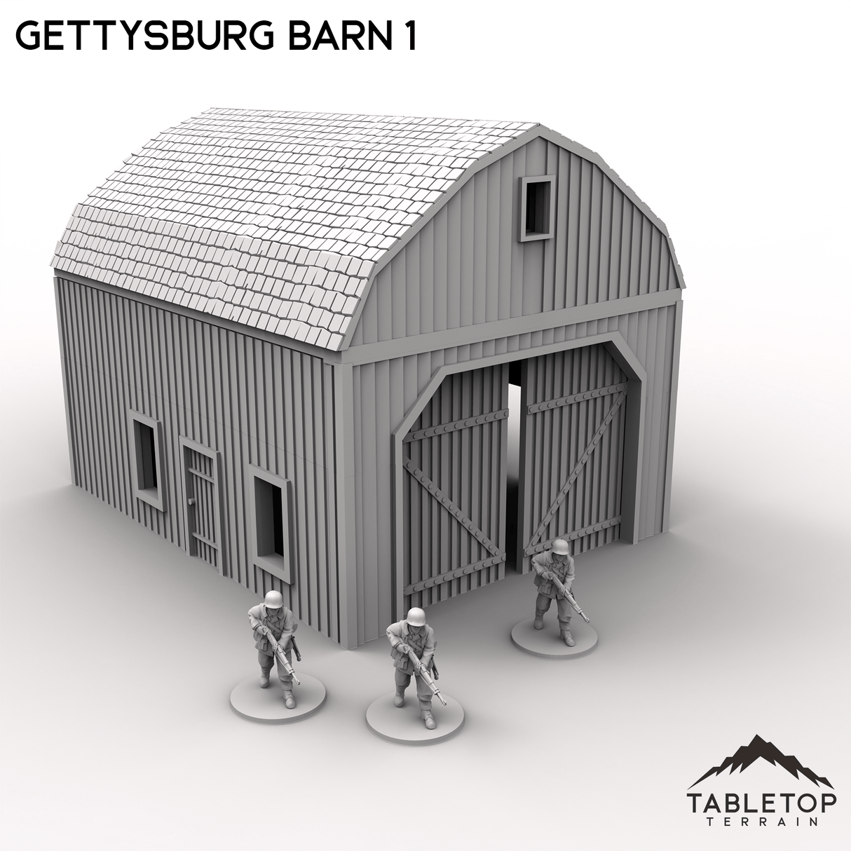 Tabletop Terrain Terrain Gettysburg Barn 1