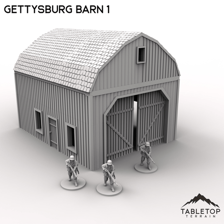 Tabletop Terrain Terrain Gettysburg Barn 1