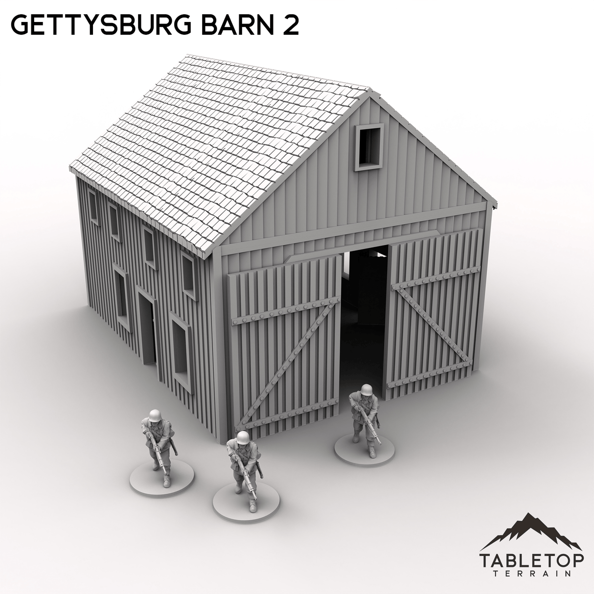 Tabletop Terrain Terrain Gettysburg Barn 2