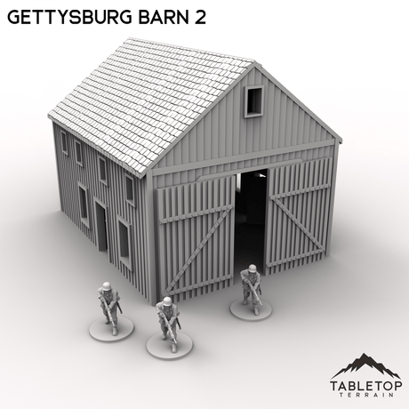 Tabletop Terrain Terrain Gettysburg Barn 2