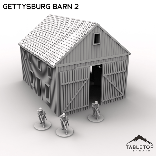 Tabletop Terrain Terrain Gettysburg Barn 2